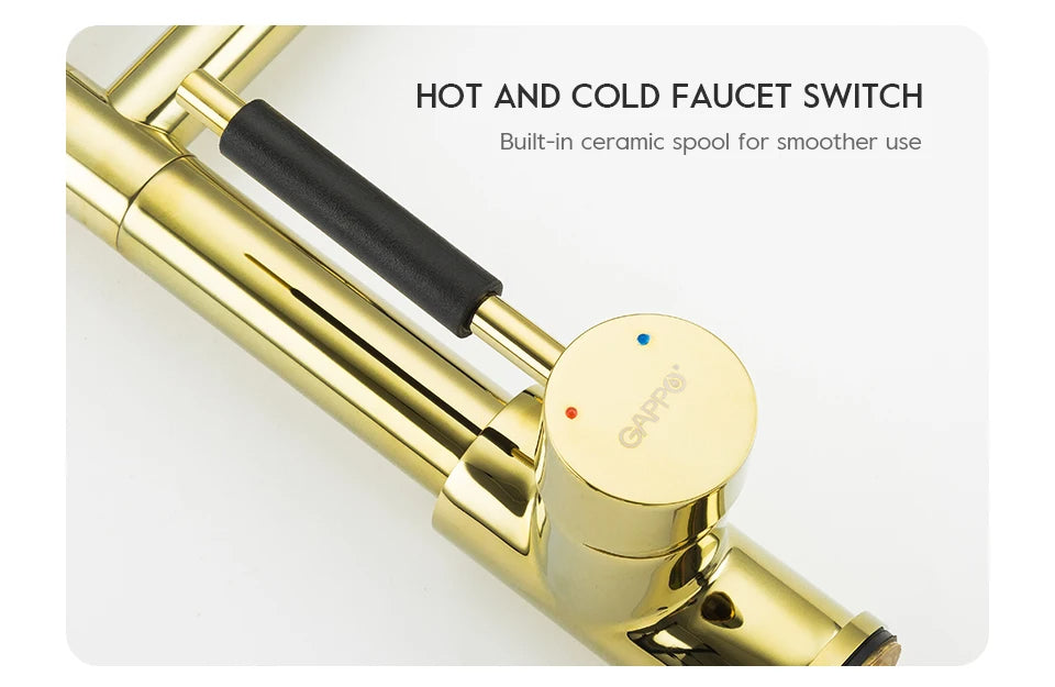 Kitchen Pull-Down Double spring Faucet