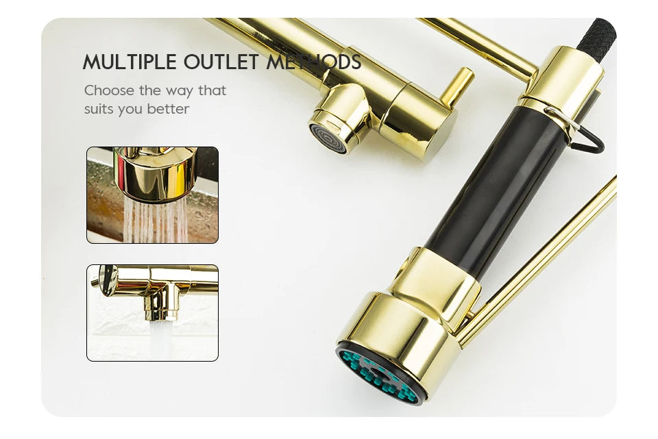 Kitchen Pull-Down Double spring Faucet