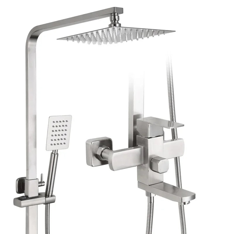 304 Stainless Steel Rainfall Shower Set