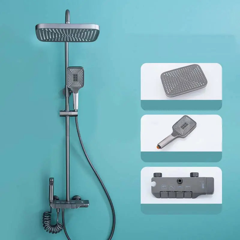 Piano Luxe Complete Bath Set – Gun Grey & Black