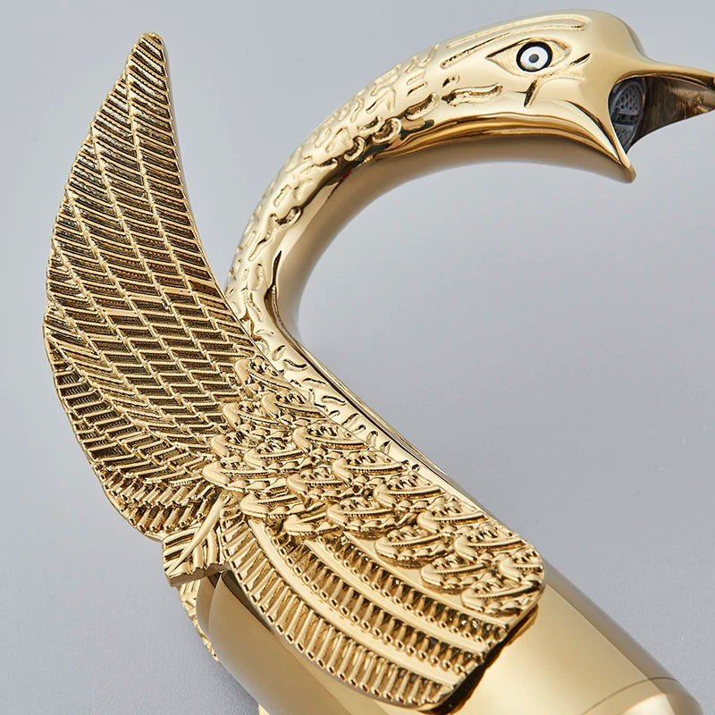 Swan Shaped Basin Faucet Golden