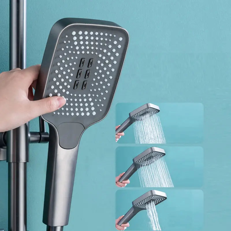 Piano Luxe Complete Bath Set – Gun Grey & Black