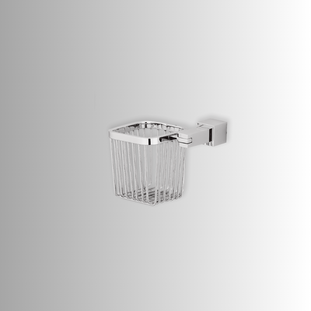 Modern Brass Bathroom Accessory Set