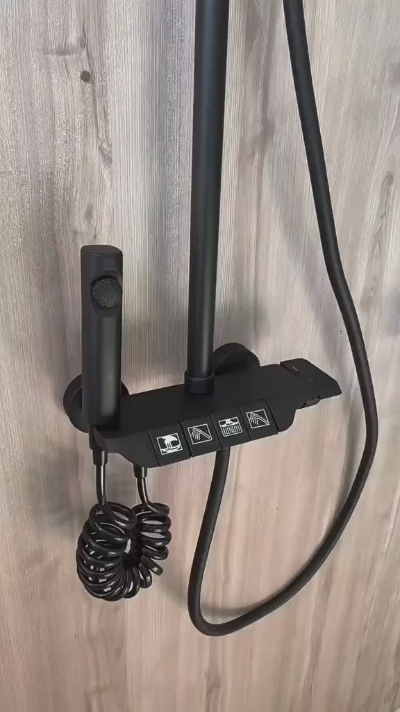 Piano Luxe Complete Bath Set – Gun Grey & Black