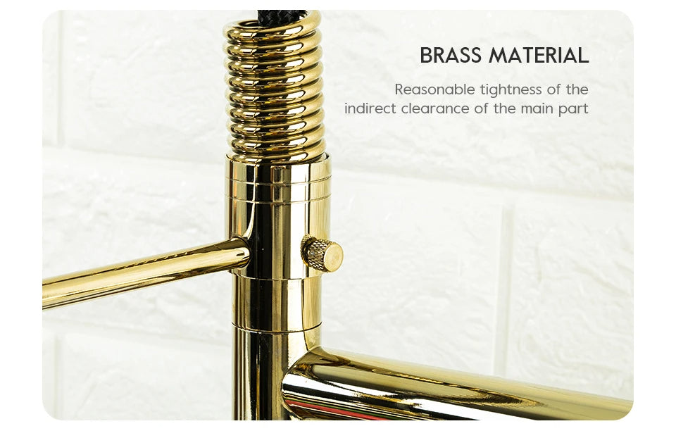 Kitchen Pull-Down Double spring Faucet
