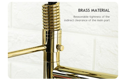 Kitchen Pull-Down Double spring Faucet