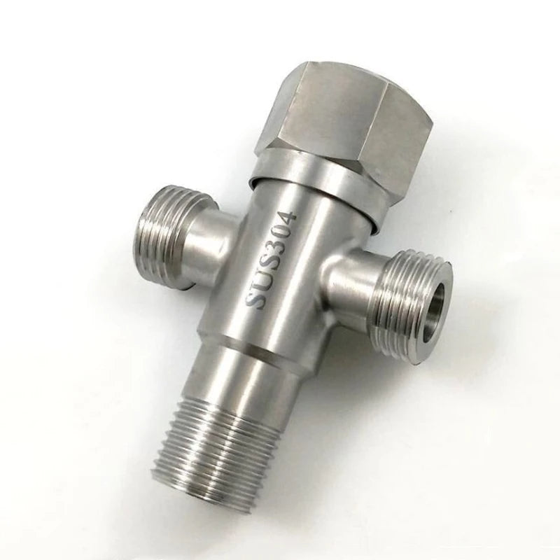 Stainless Steel Two Way Angle Valve Tee Cock