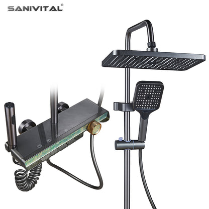 Crystal Glass Piano Shower System