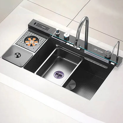 Piano Sink With Knife Holder and Sponge Area 82 x 45