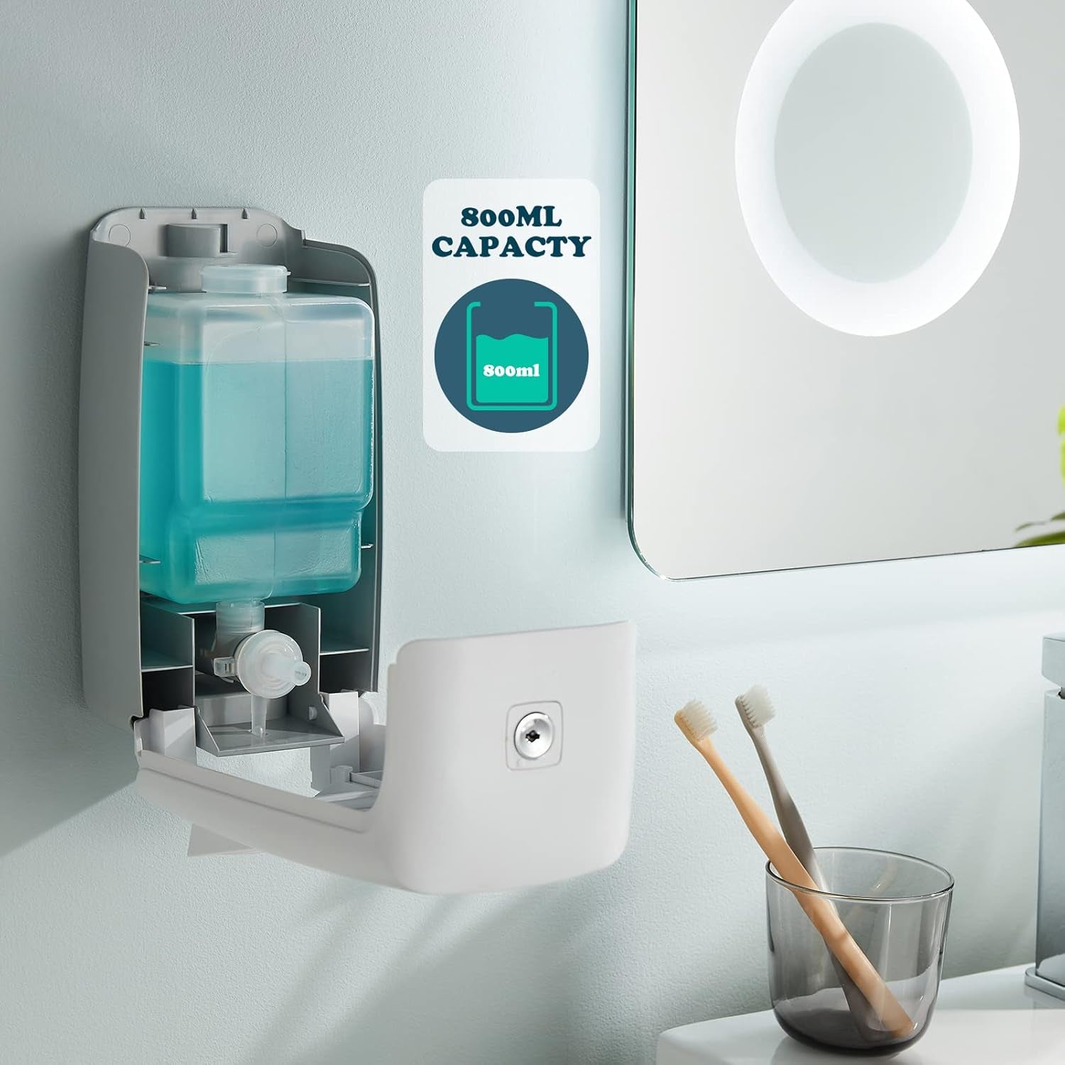 Premium Soap &amp; Sanitizer Dispenser - Commercial