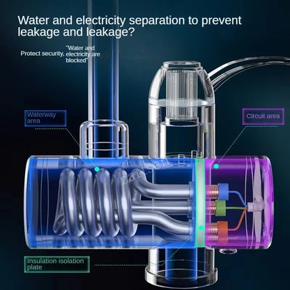 Instant Electric Water Heating Faucet With LED