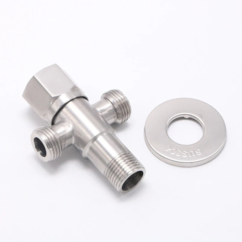 Stainless Steel Two Way Angle Valve Tee Cock