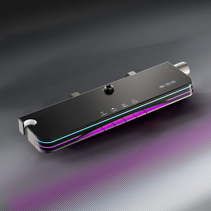 🚿 Ultra-Modern Chrome Thermostatic Shower System with Multi LED Glass Panel