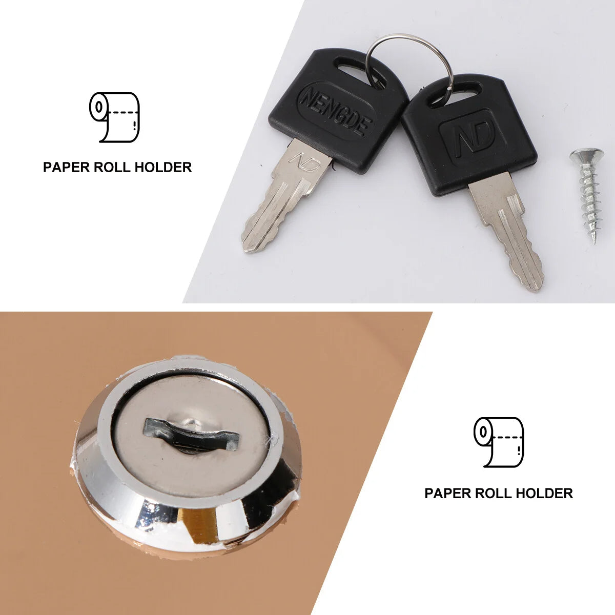 Stainless Steel Round Tissue Dispenser