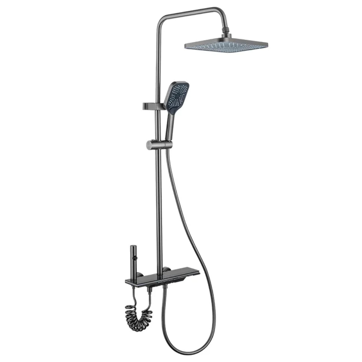 🚿 Luxury Glass-Touch Thermostatic Shower Set with LED Accent