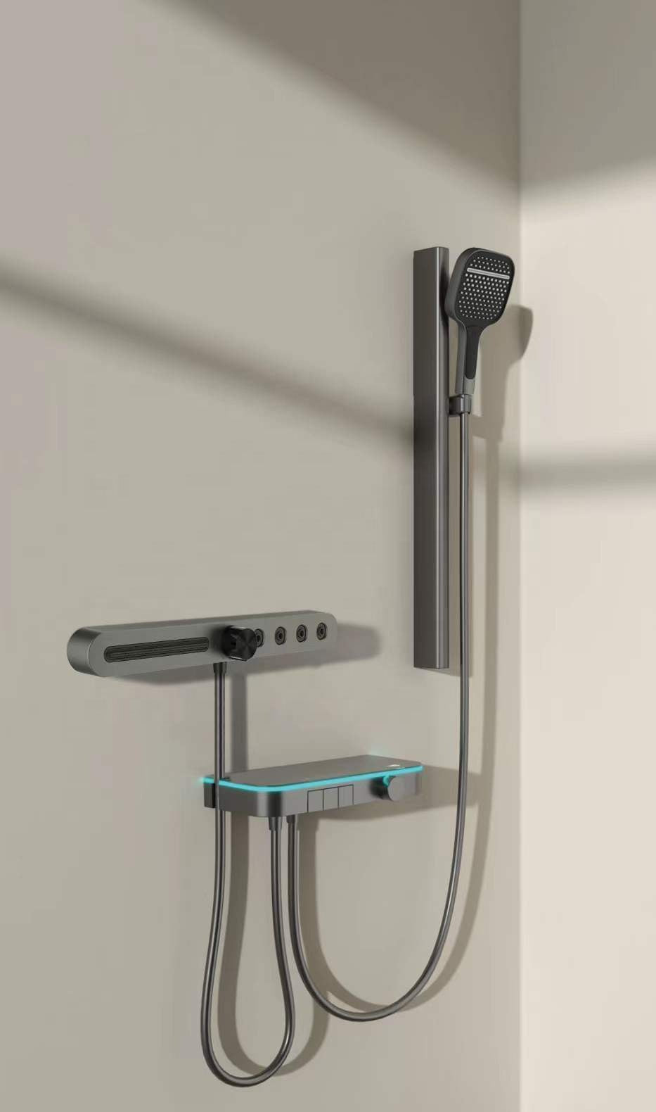 Luxury 2-in-1 High-Pressure Shower Combo | Drill-Free Installation