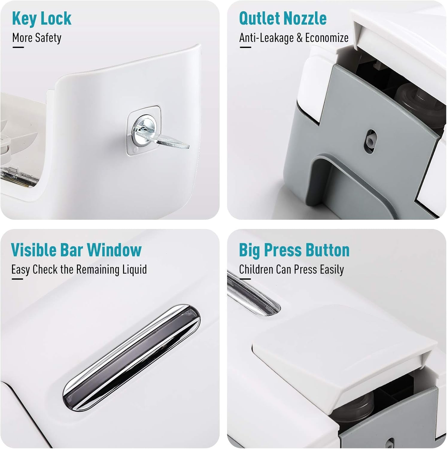 Premium Soap &amp; Sanitizer Dispenser - Commercial