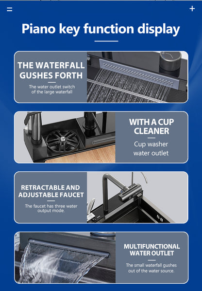 Piano Sink With Mobile and Knife Holder