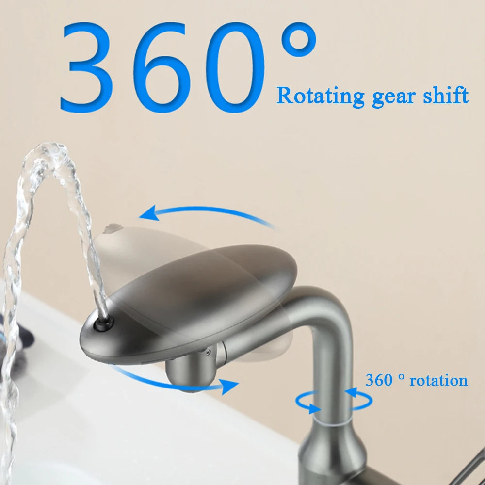 Multifunction Waterfall Basin Faucet - Universal 360° Rotatable Spray Faucet