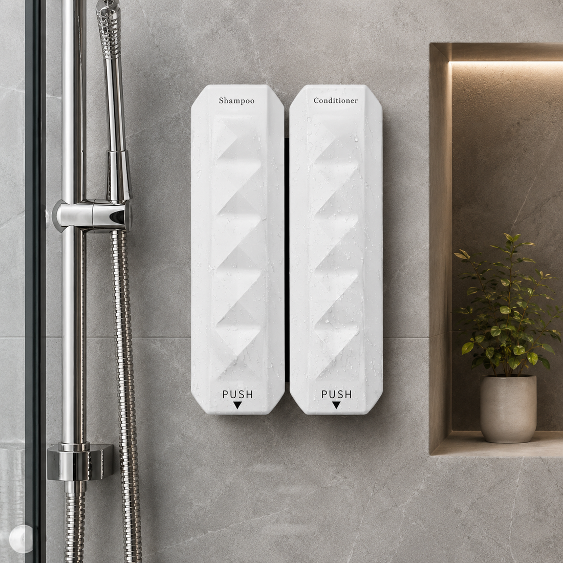 Double Wall Mounted Liquid Dispenser - 700 ML