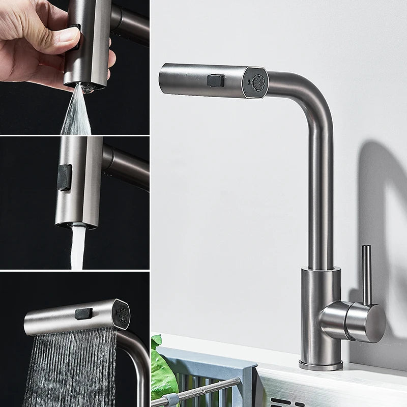 Pull Out Multifunctional Rainfall faucet