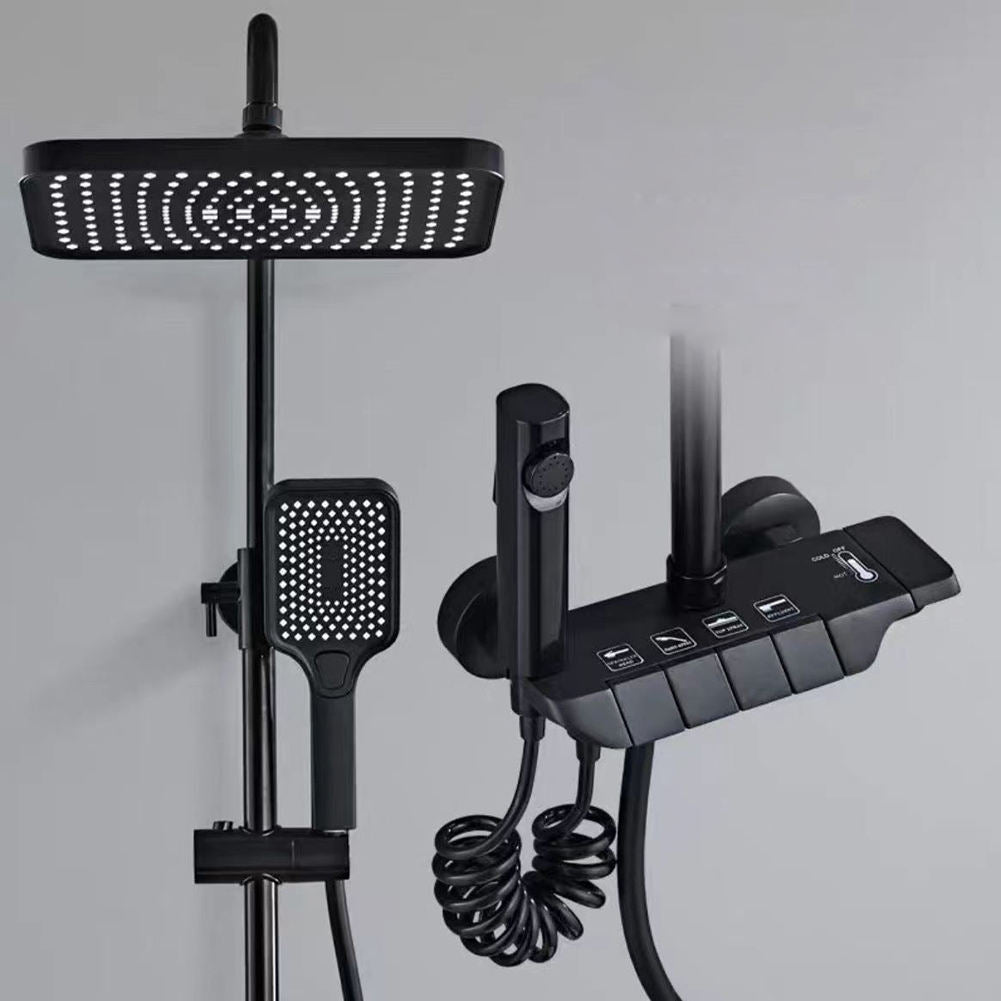 Piano Luxe Complete Bath Set β Gun Grey & Black