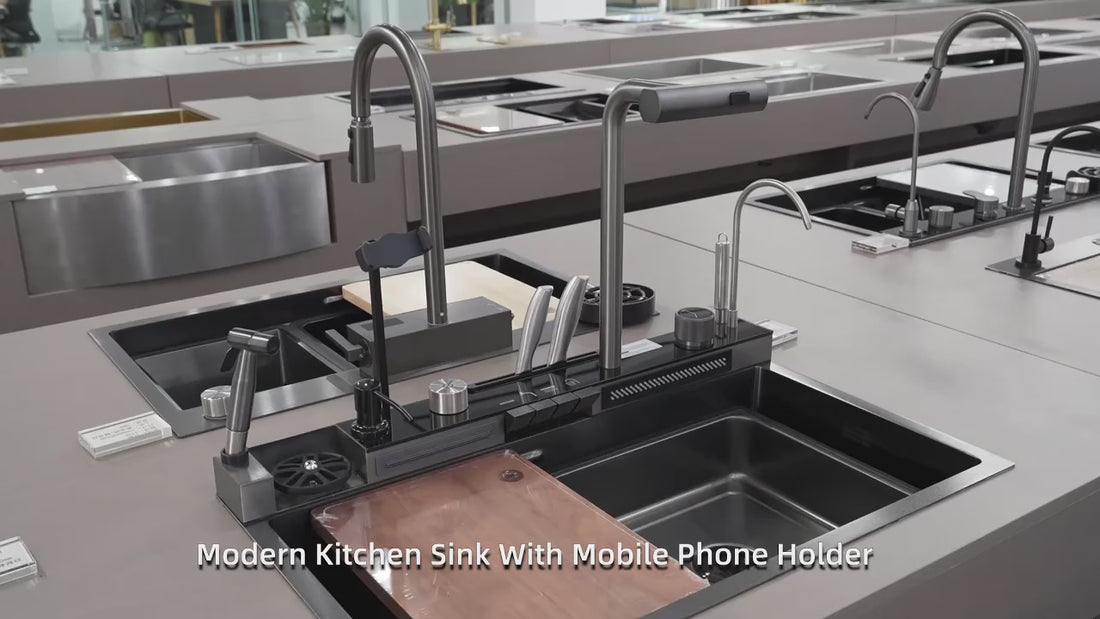 Piano Sink With Mobile and Knife Holder