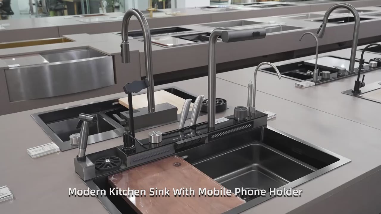 Piano Sink With Mobile and Knife Holder