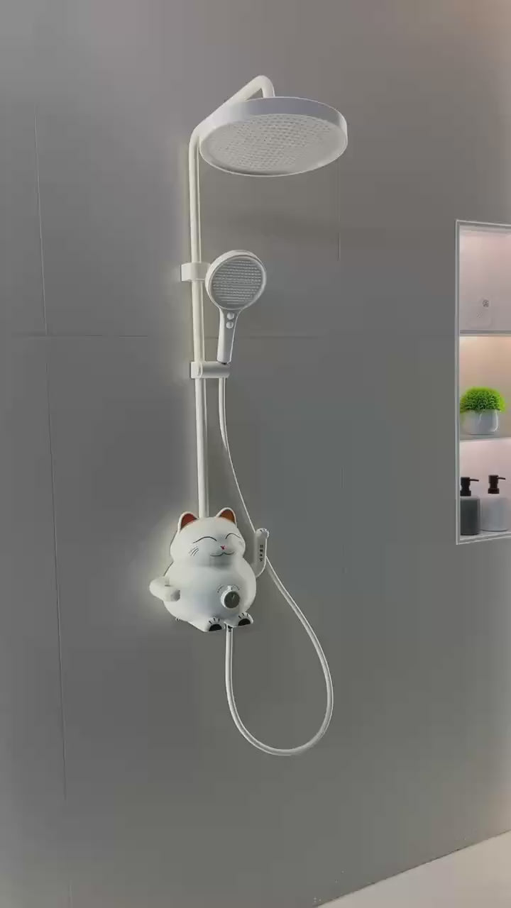 Fortune Cat Kids Bath Toy Shower Set